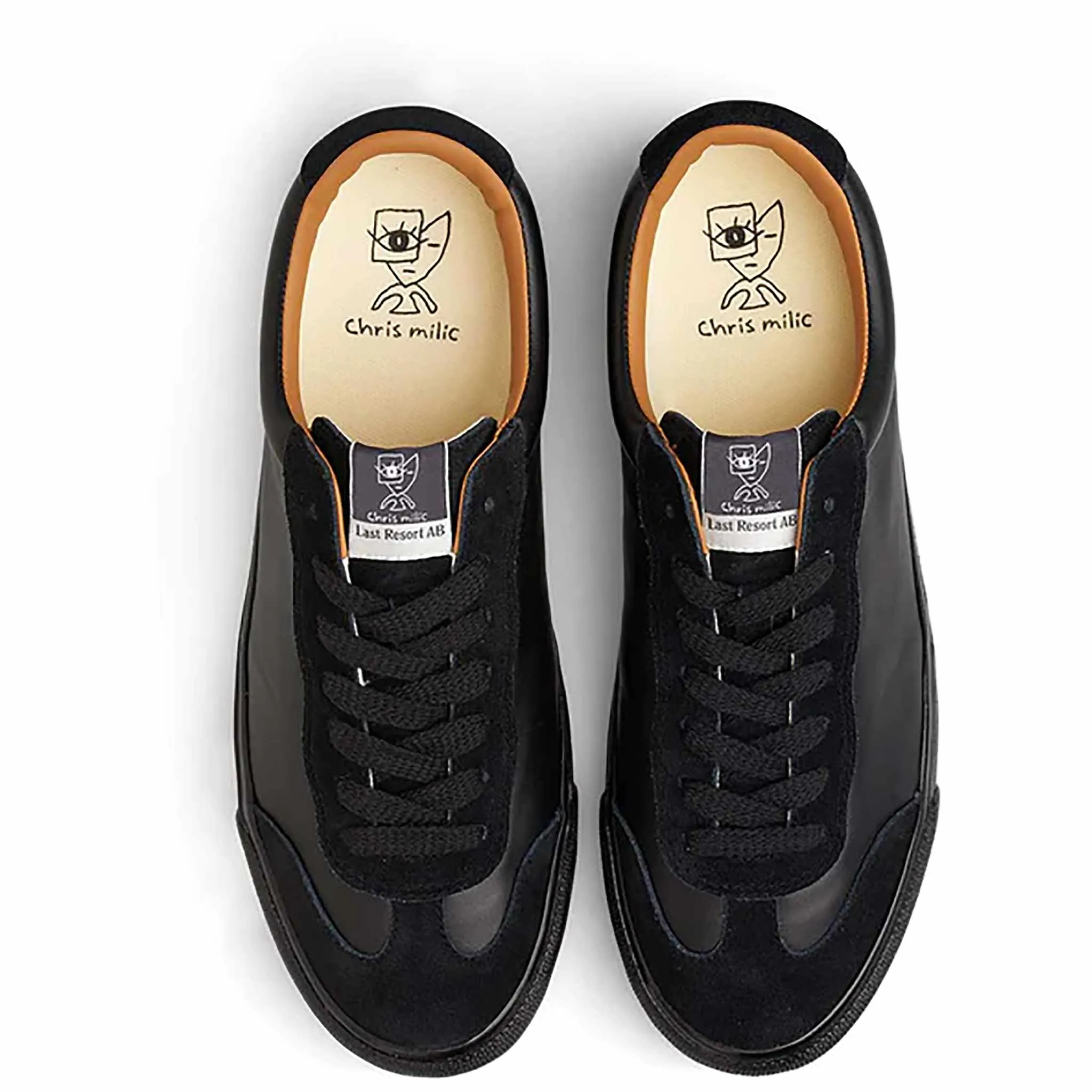 Last Resort AB VM004 Milic Leather/Suede Lo Duo Black/Black