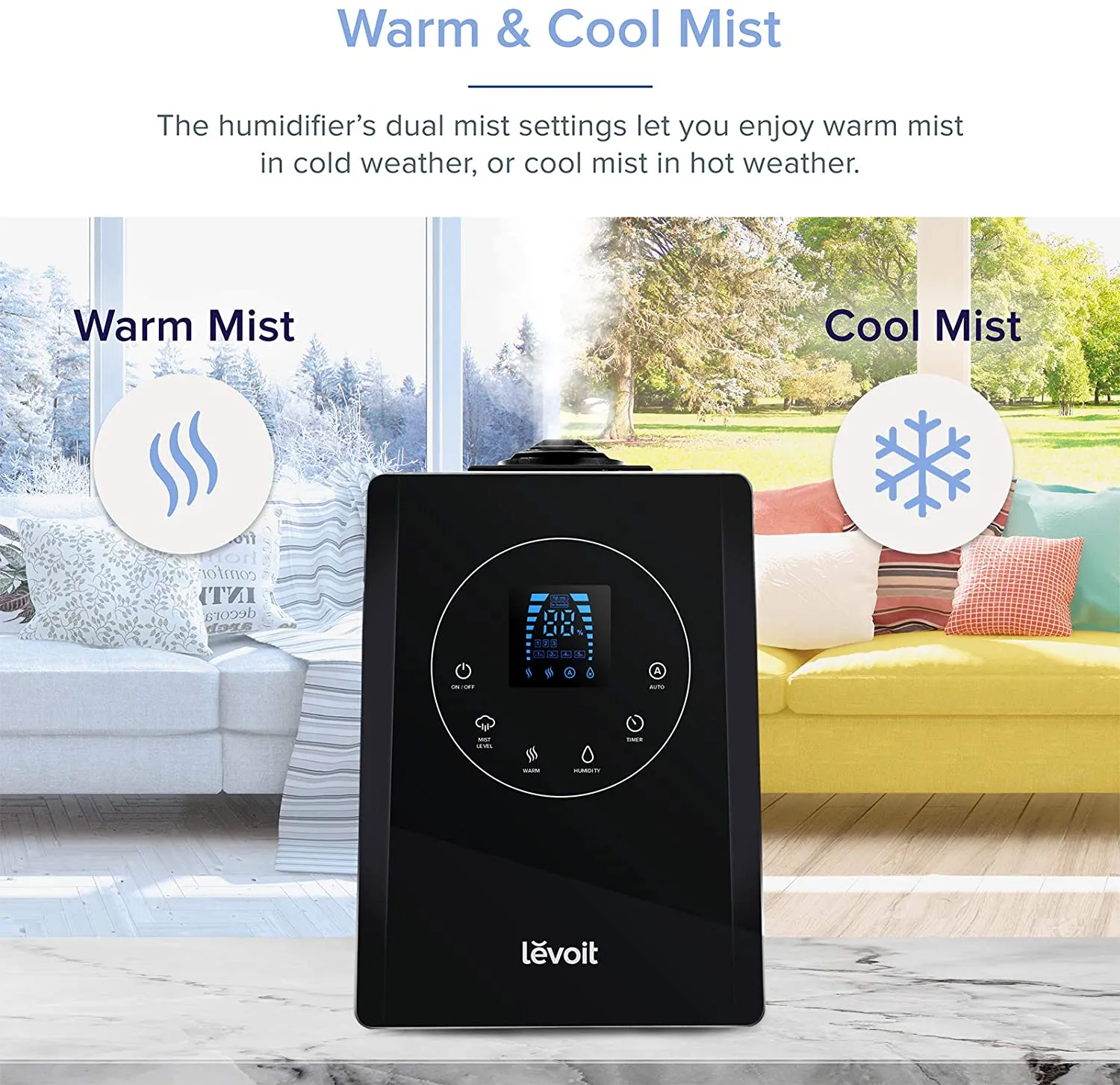 LEVOIT (6L) Humidifier for Large Room / Bedroom