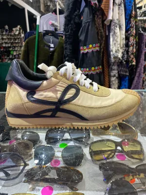Loewe Tan and Black Nylon and Suede Flow Runner