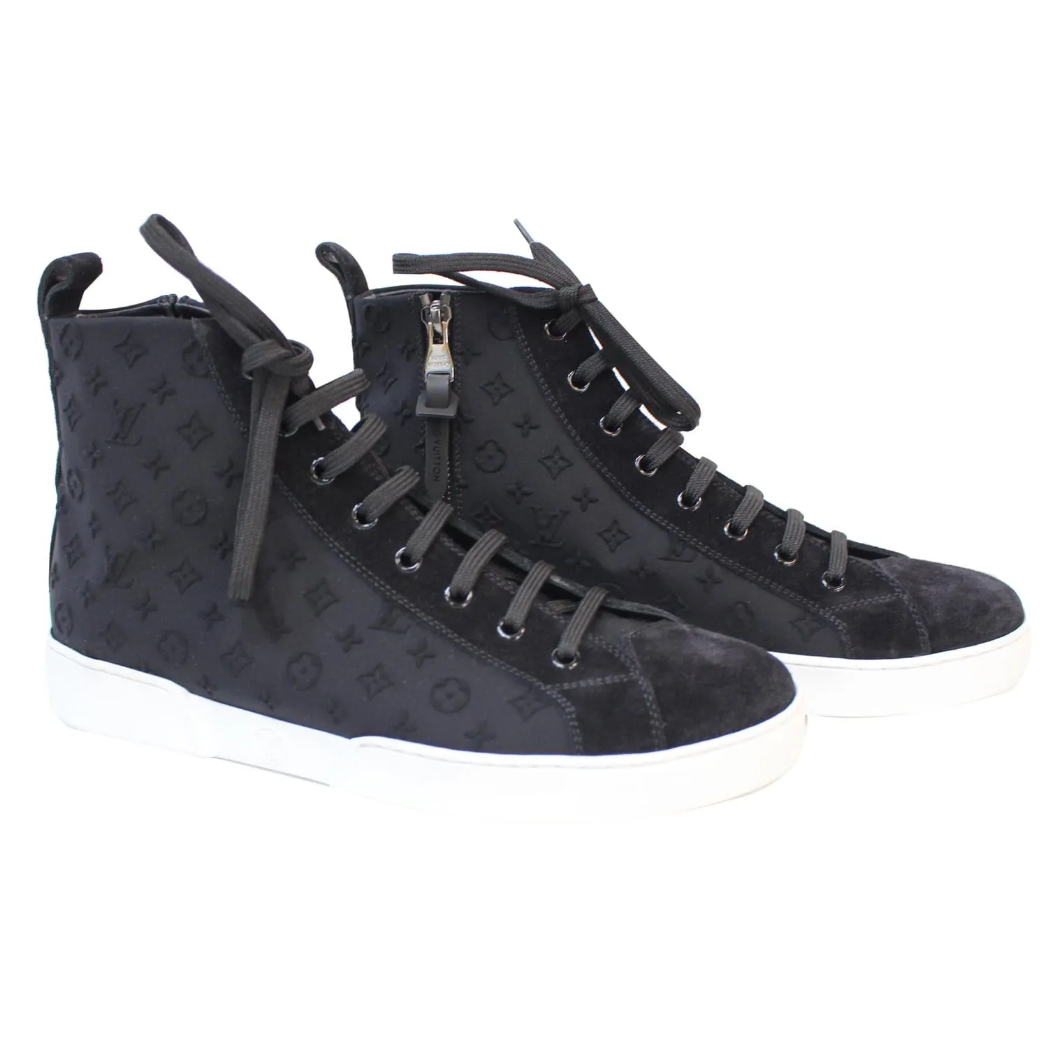 LOUIS VUITTON High Top Suede Sneaker Blue - 15% OFF