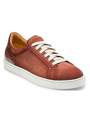 Magnanni Suede Costa Lo Sneaker - Burgundy