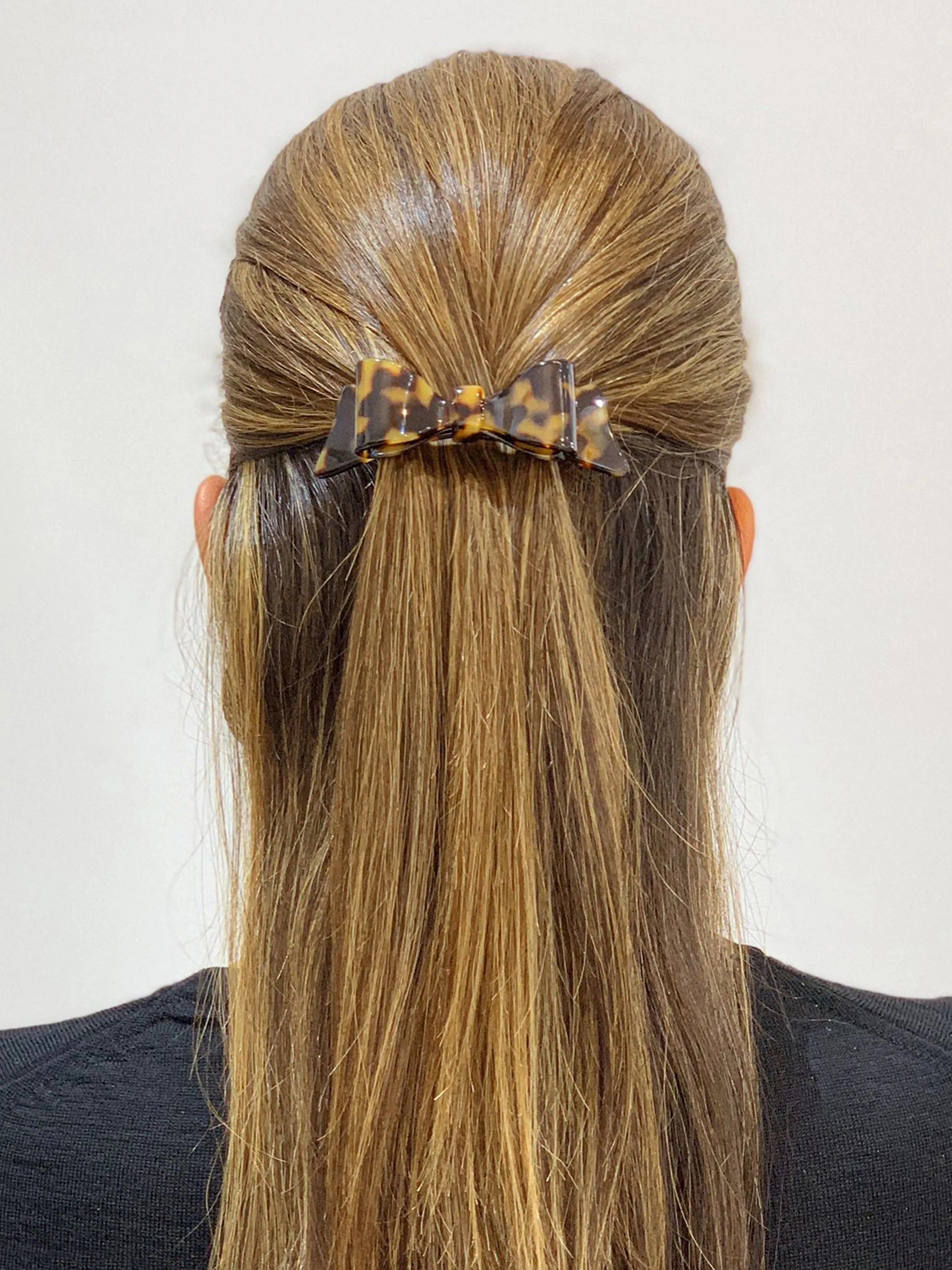 Marielle Small Ivory Bow Hair Clip