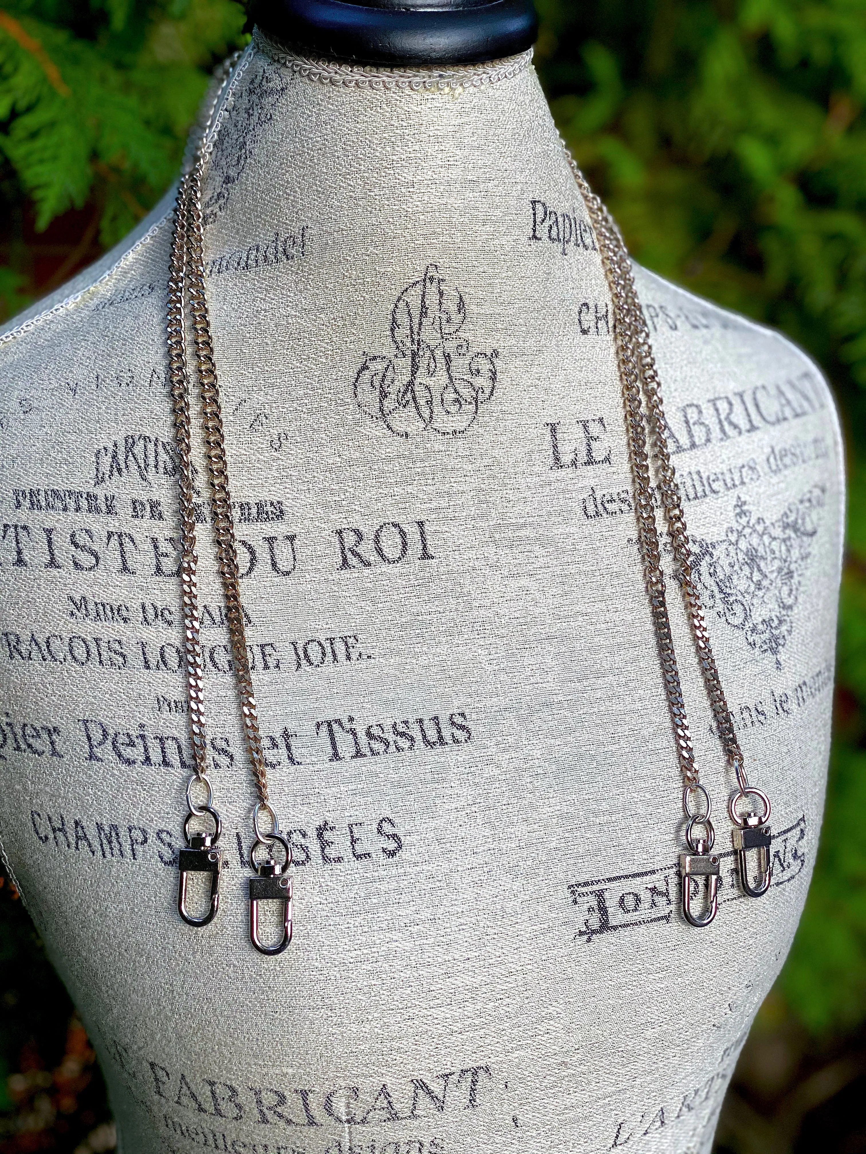 Mask Link Chain- Silver