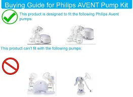 Maymom Breast Pump Kit - Flange (25mm) for Philips Avent Comfort Pump with Pad,Valve,Suction Membrane,Cap,Tubing (One Side)