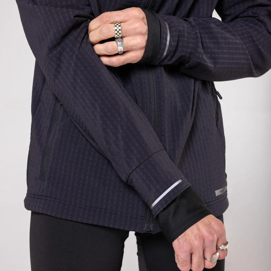 Men's KIPRUN RUN 500 Warm Running Jacket - Black