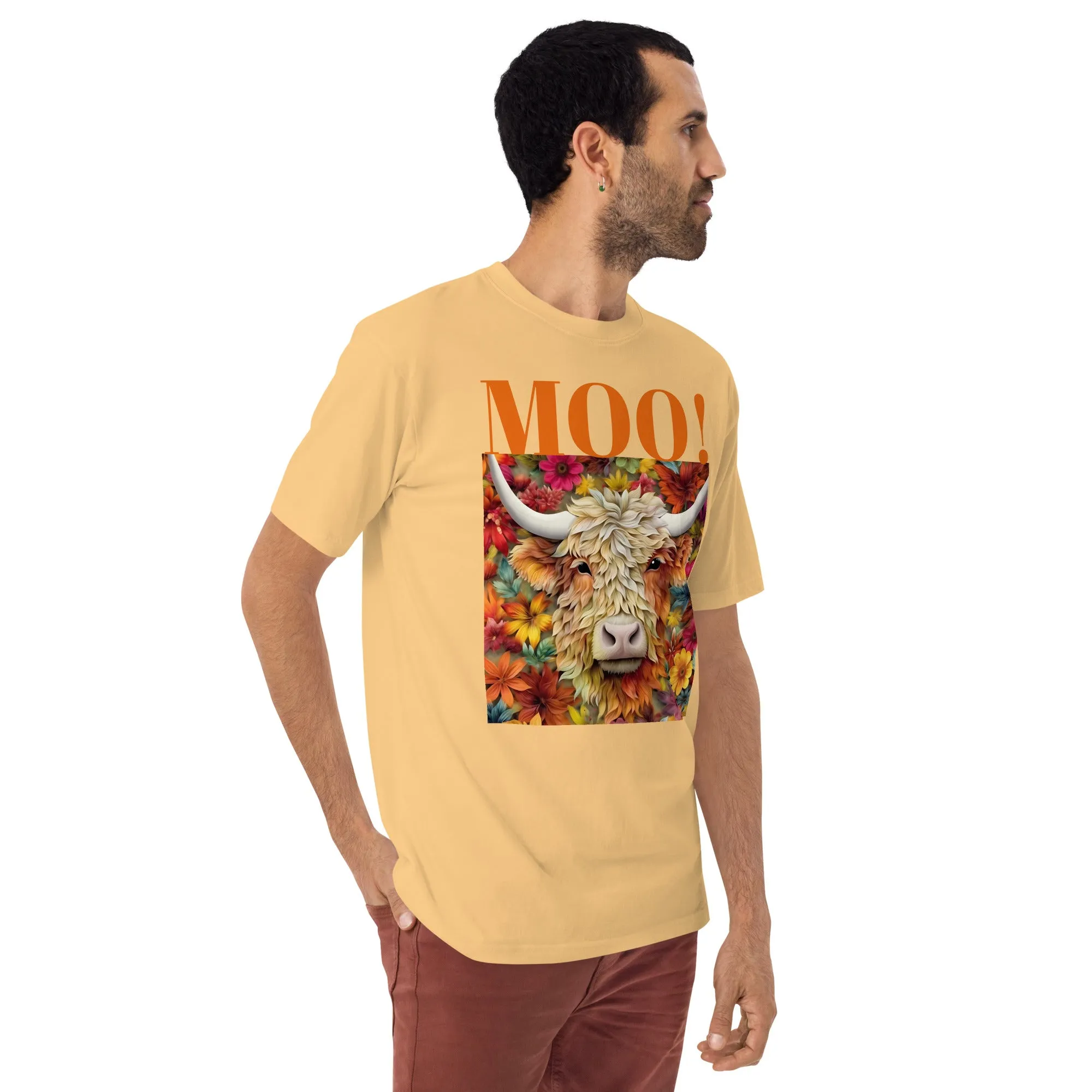 Men’s premium heavyweight tee, warm T Shirt, 100% Cotton