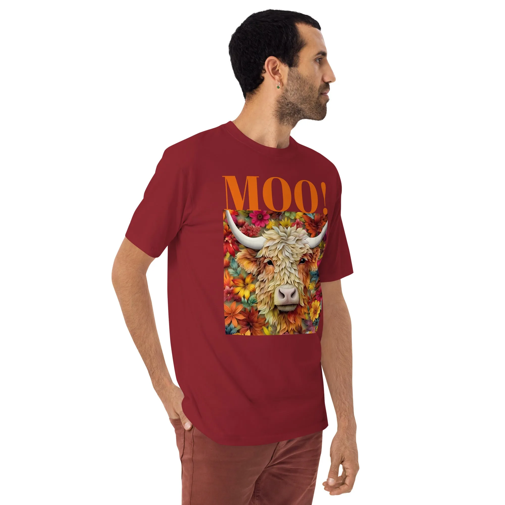 Men’s premium heavyweight tee, warm T Shirt, 100% Cotton