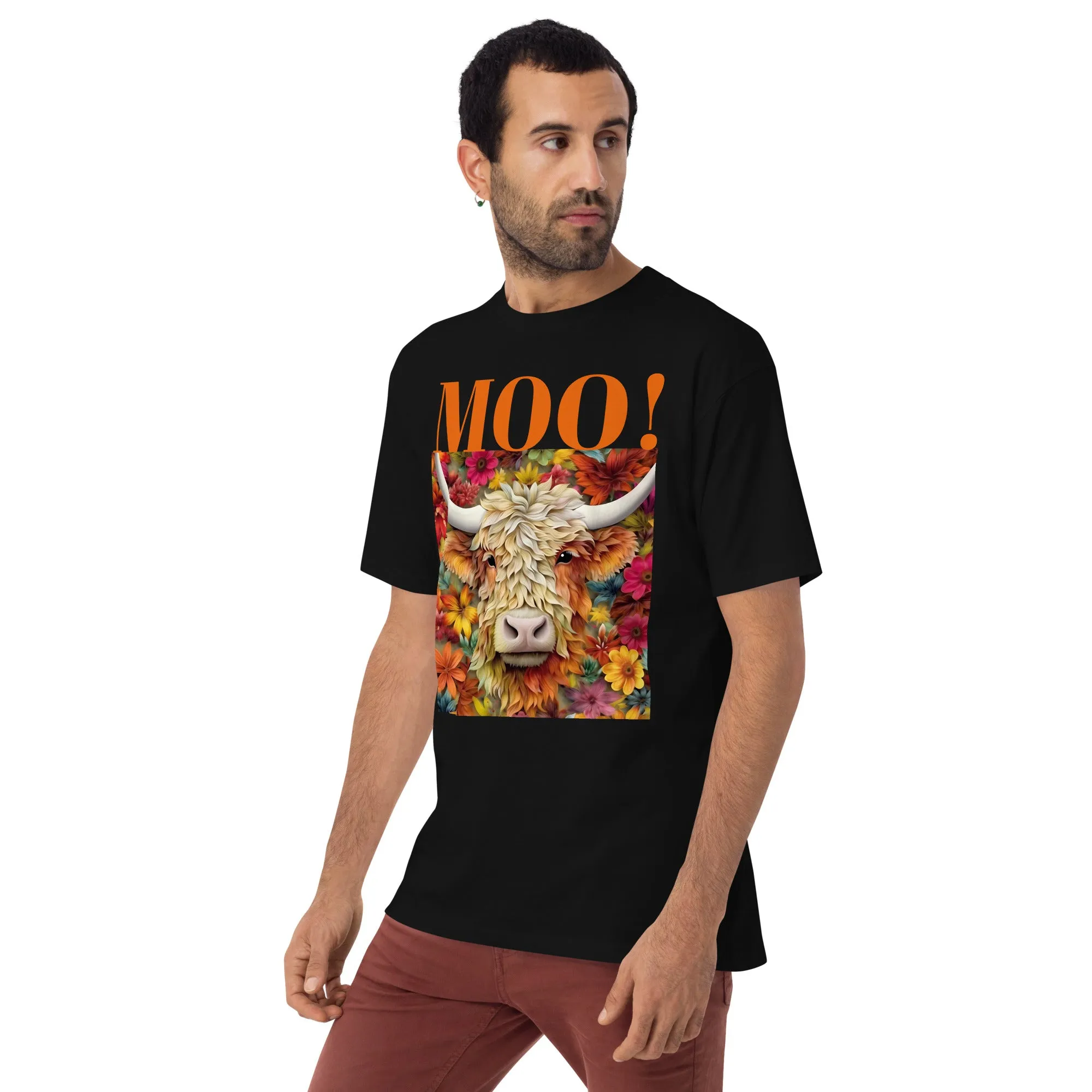 Men’s premium heavyweight tee, warm T Shirt, 100% Cotton