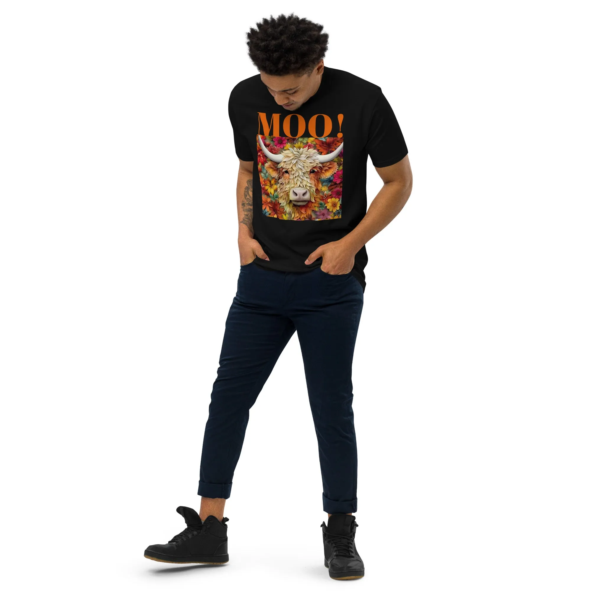 Men’s premium heavyweight tee, warm T Shirt, 100% Cotton