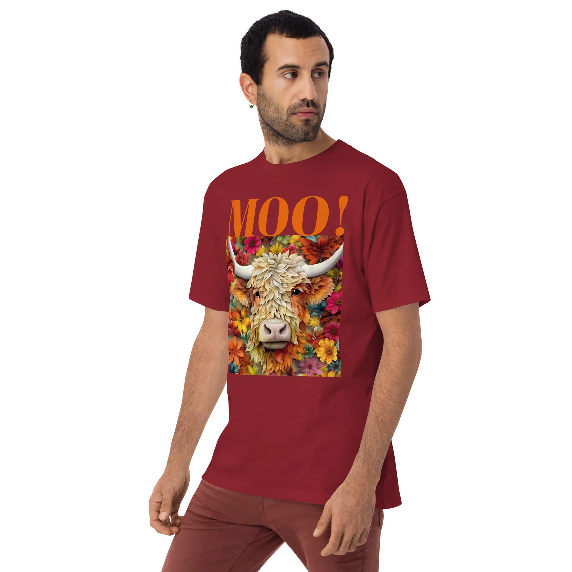 Men’s premium heavyweight tee, warm T Shirt, 100% Cotton