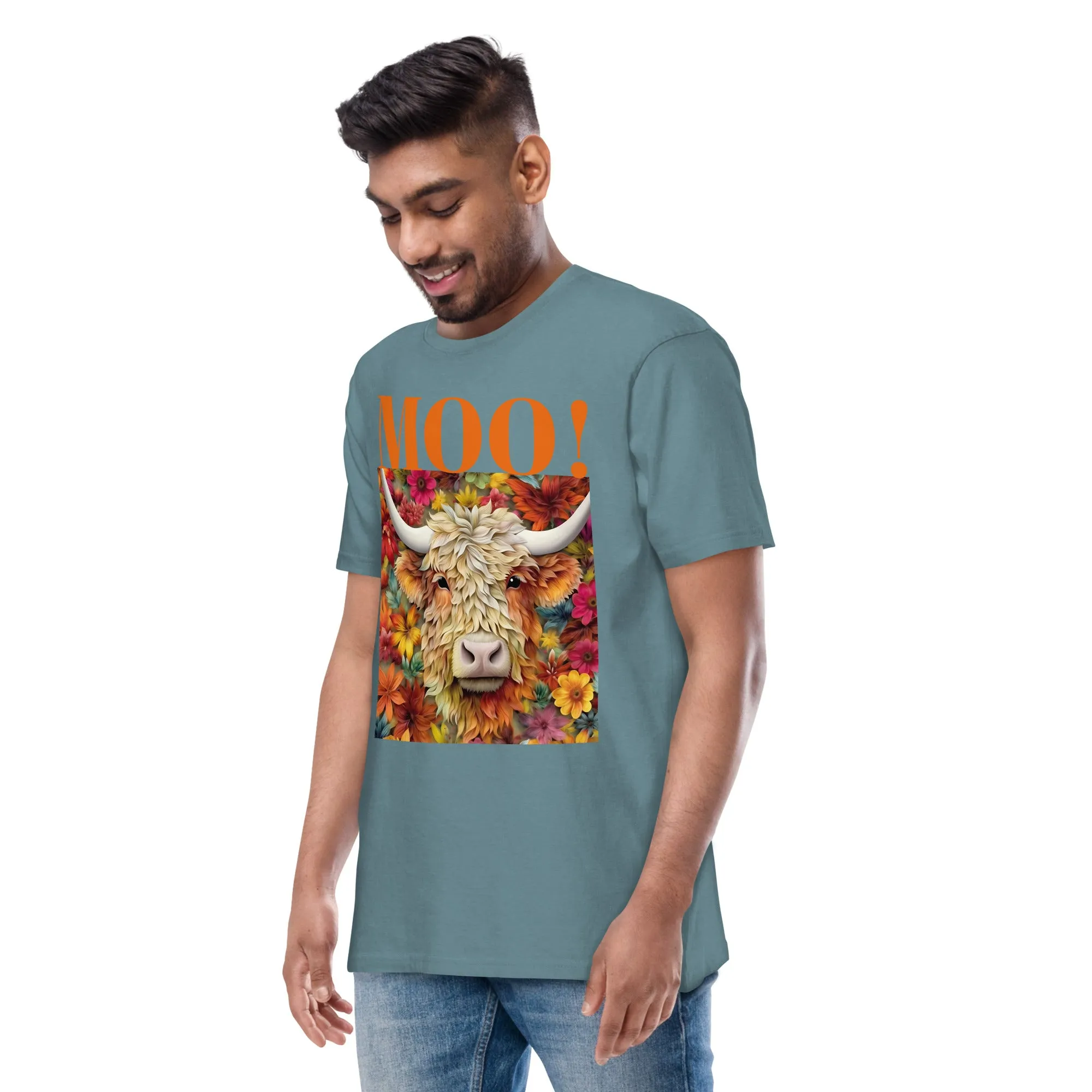 Men’s premium heavyweight tee, warm T Shirt, 100% Cotton