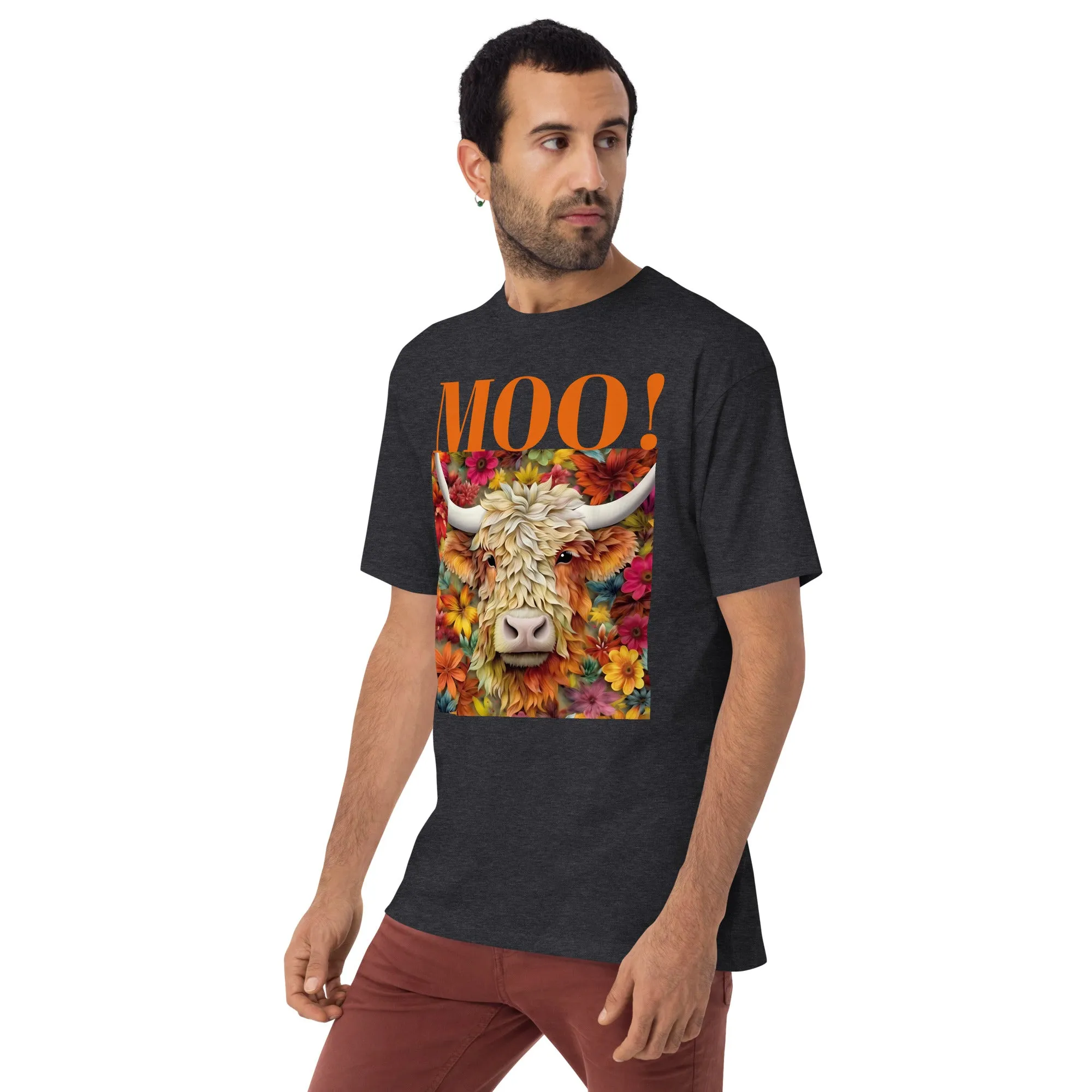 Men’s premium heavyweight tee, warm T Shirt, 100% Cotton