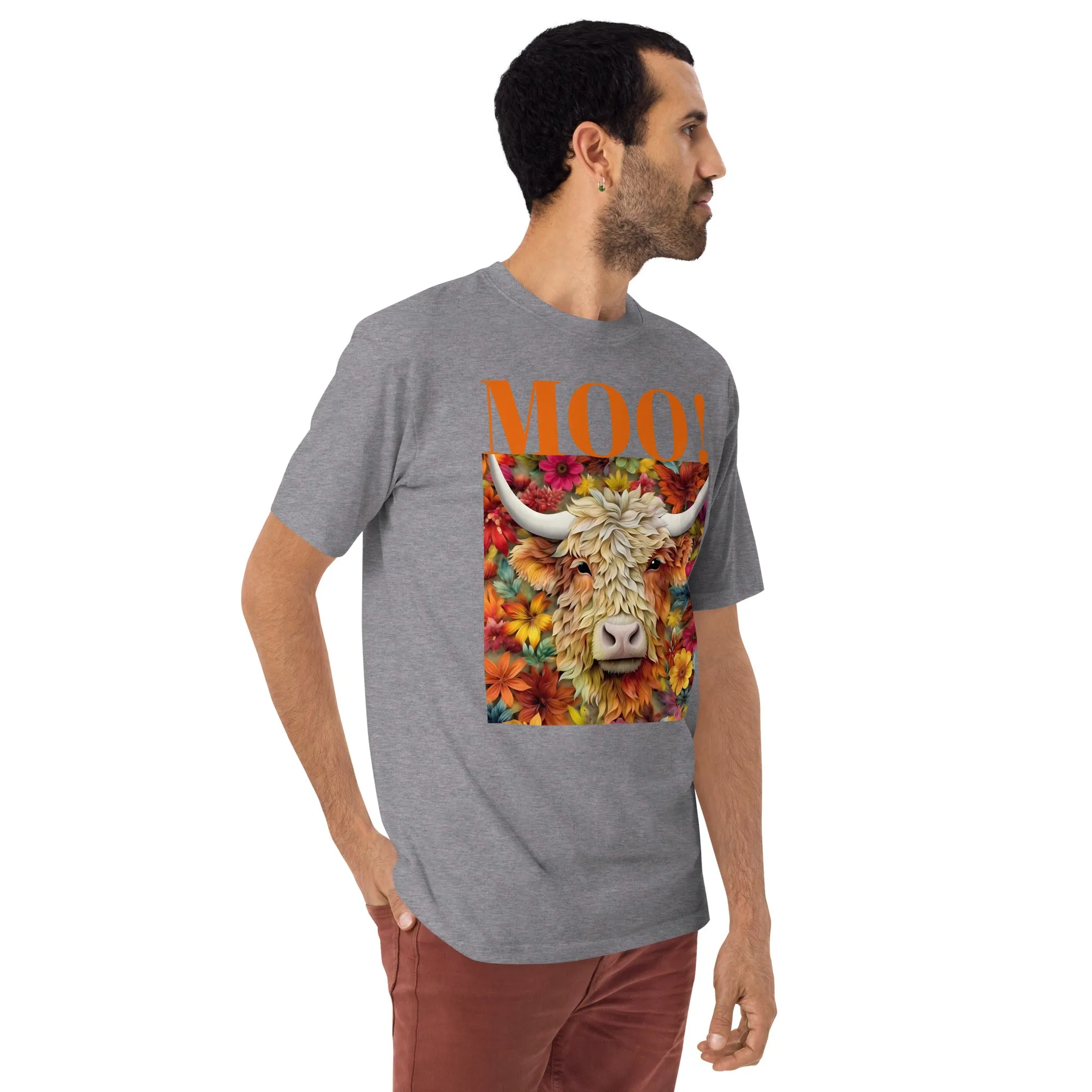 Men’s premium heavyweight tee, warm T Shirt, 100% Cotton