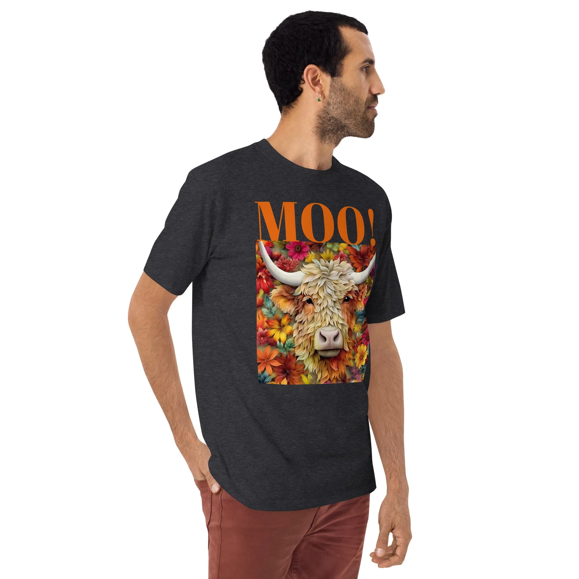 Men’s premium heavyweight tee, warm T Shirt, 100% Cotton