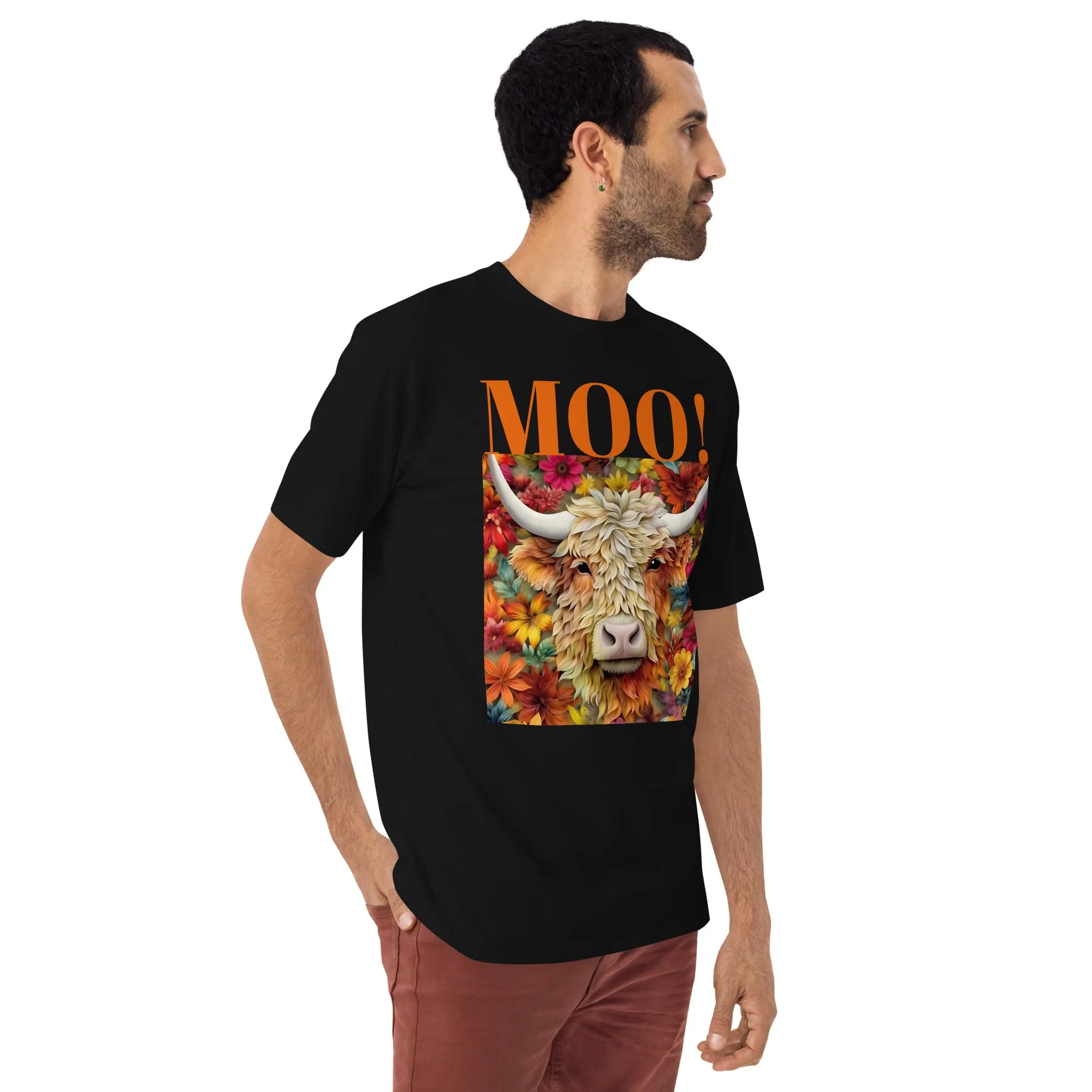 Men’s premium heavyweight tee, warm T Shirt, 100% Cotton