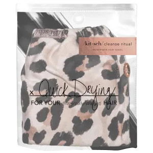 Microfiber Hair Towel - Leopard