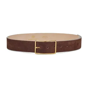 Milla Suede Belt (Chocolate Gold)