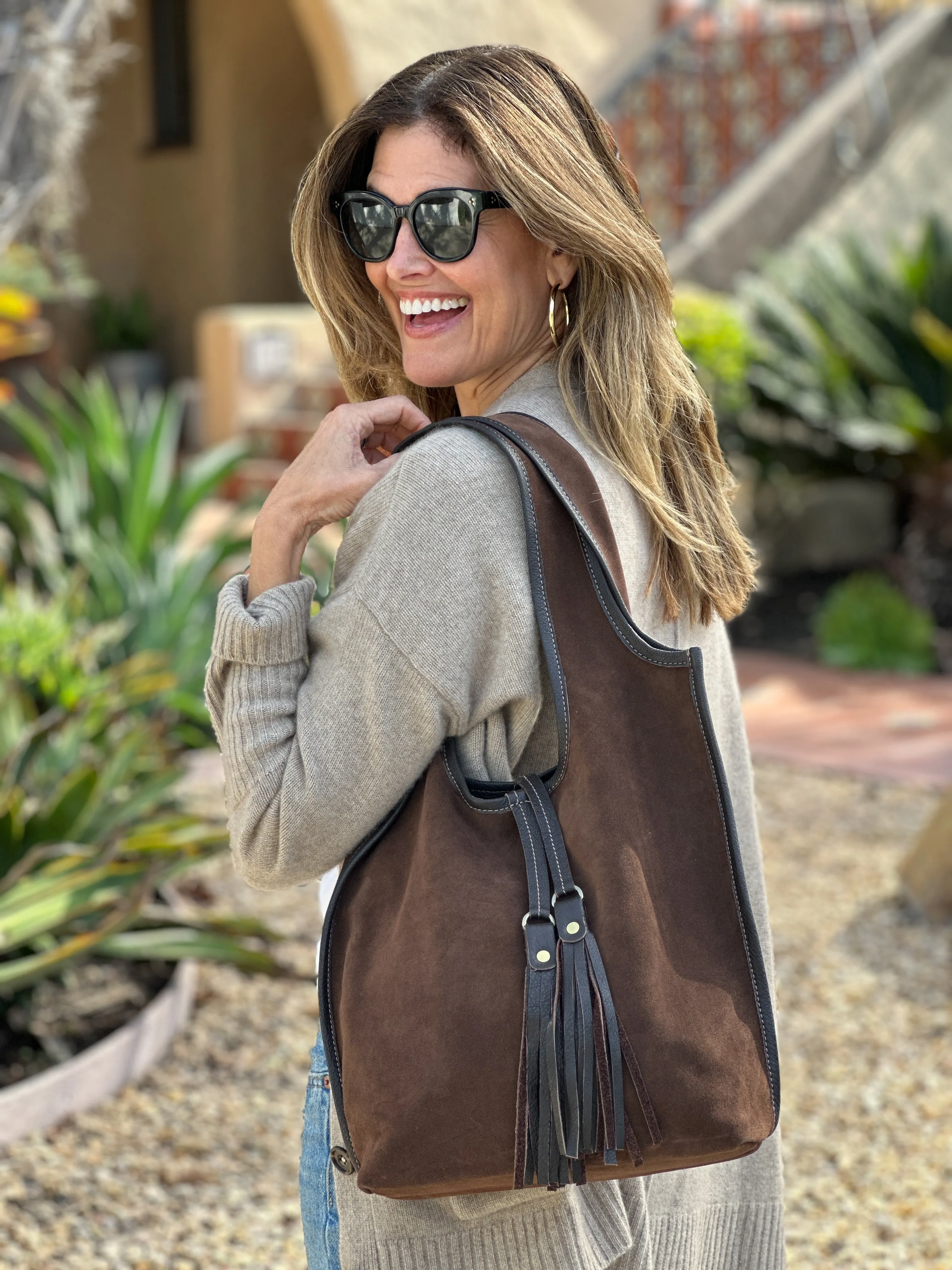 MONICA Olive Suede