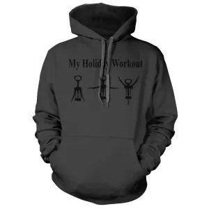 My Holiday Workout Plan, Wine Opener Hoodie