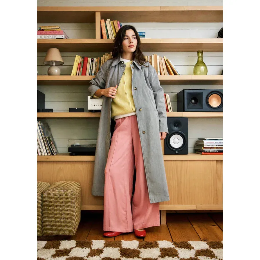 Nelcy Pinstripe Trench