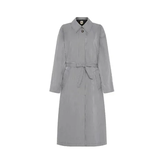 Nelcy Pinstripe Trench