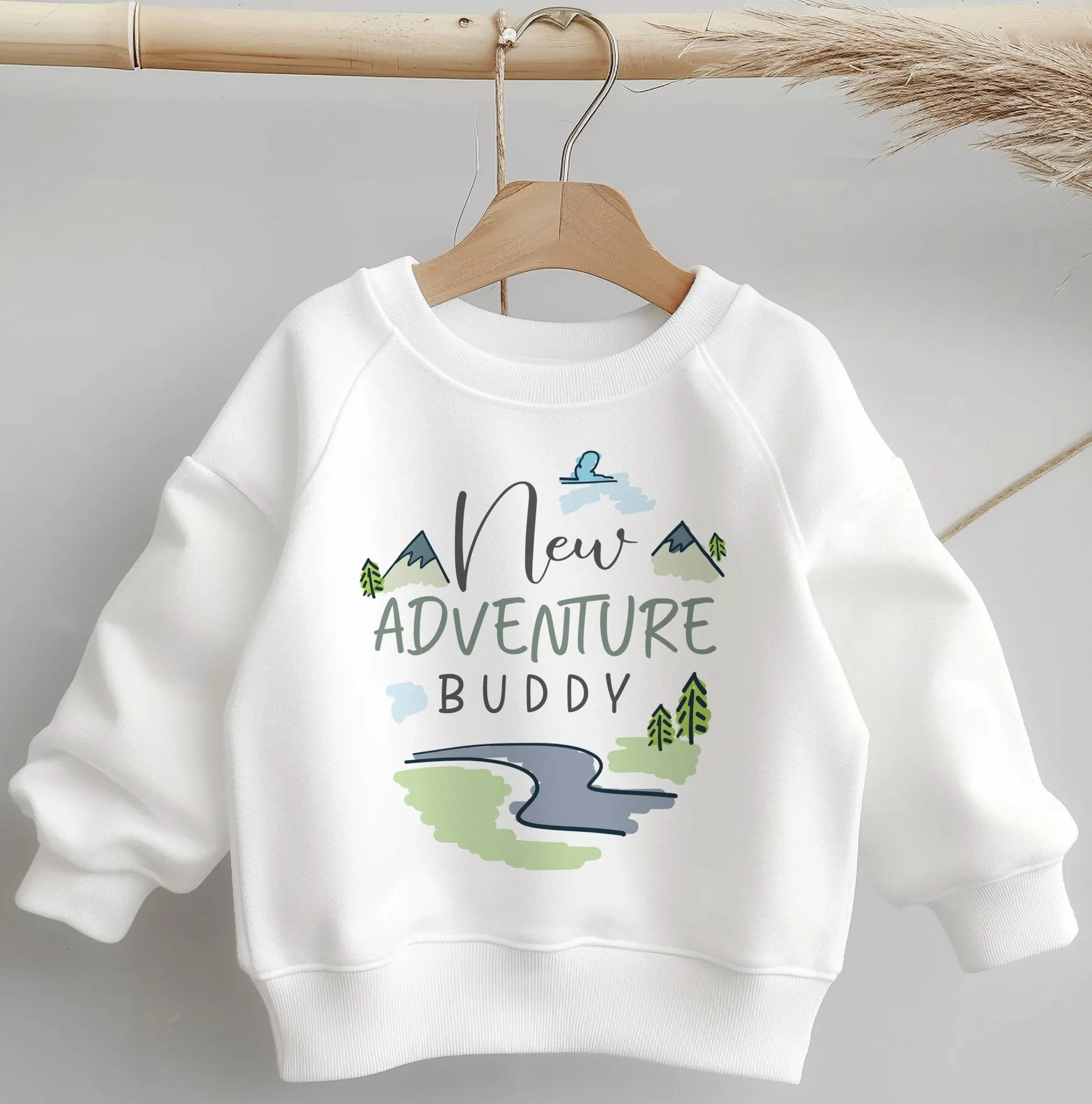New Adventure Buddy Hiking Toddler & Kids Sweatshirt