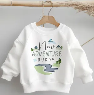 New Adventure Buddy Hiking Toddler & Kids Sweatshirt
