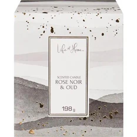 NEW Life At Home Rose Noir & Oud Scented Candle