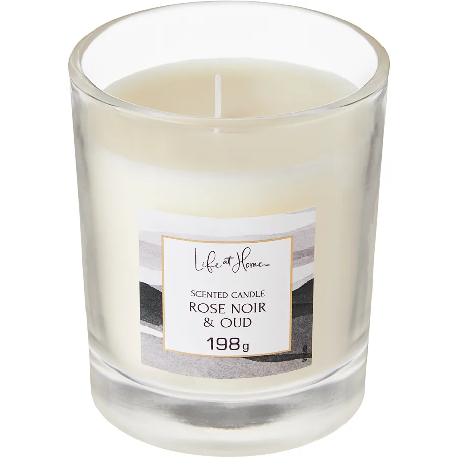 NEW Life At Home Rose Noir & Oud Scented Candle