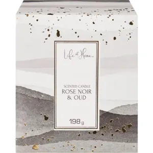 NEW Life At Home Rose Noir & Oud Scented Candle