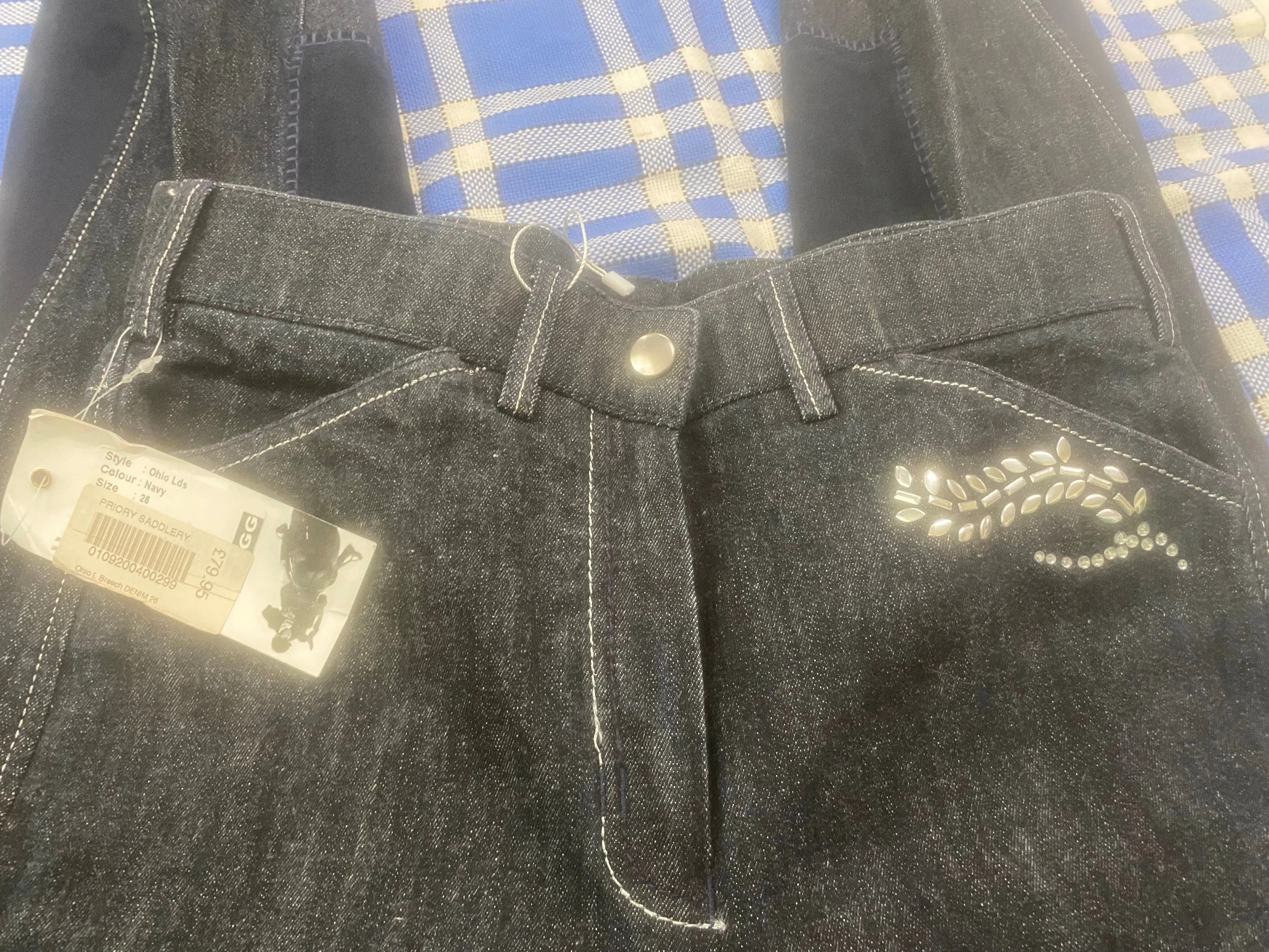 New tagg ladies size 8 denim breeches FREE POSTAGE🟢