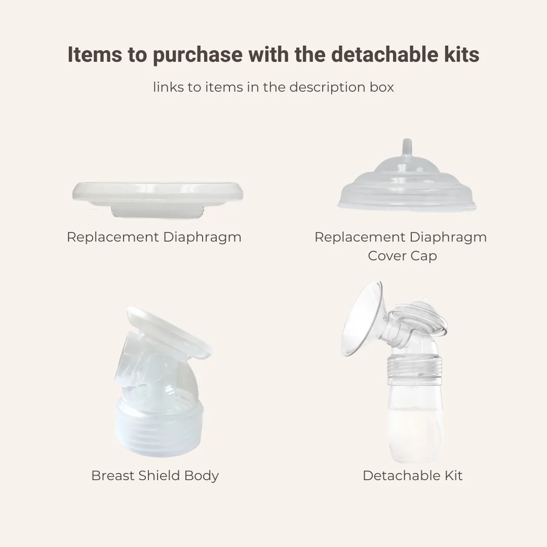 NEW Unimom Detachable Breast Shield Kit