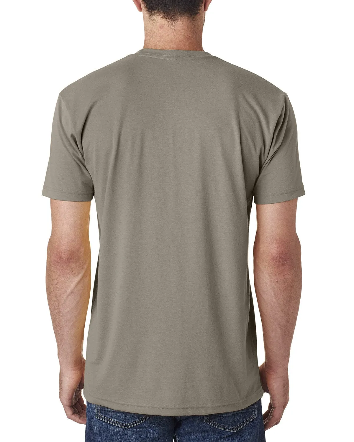 Next Level Mens Sueded T-Shirt | Warm Gray