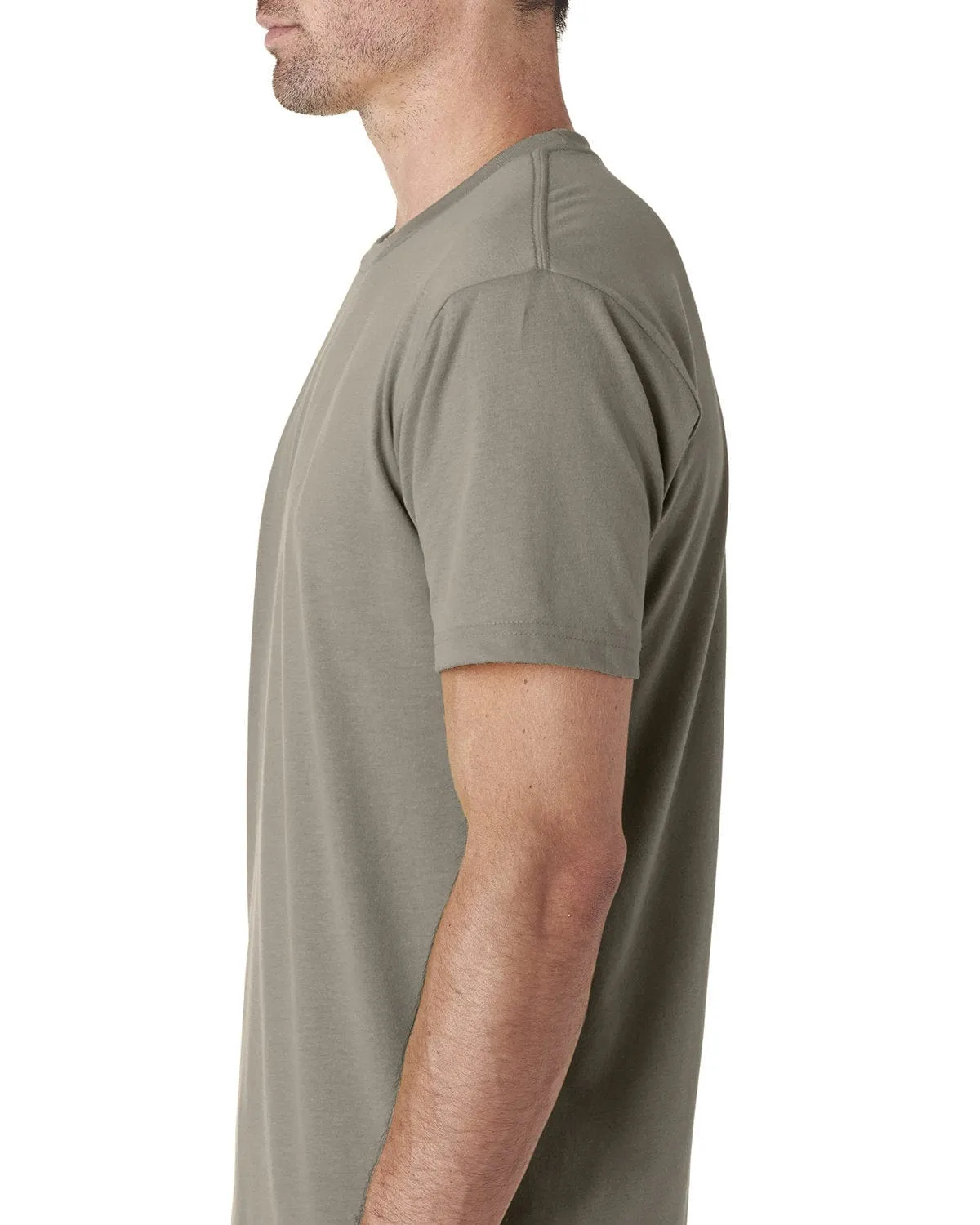 Next Level Mens Sueded T-Shirt | Warm Gray