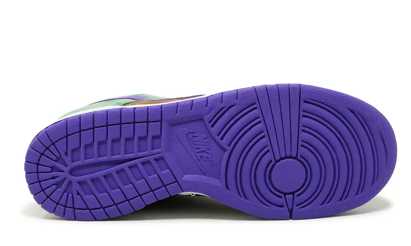 Nike Dunk Low Veneer 2020 Green Purple (DA1469-200) Men's Size 8-12 Shoes