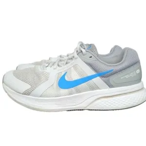 Nike RUN SWIFT v 2.0 White Blue Athletic Running Shoes Sneakers Men's Size 10.5