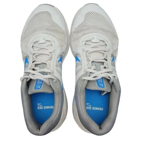 Nike RUN SWIFT v 2.0 White Blue Athletic Running Shoes Sneakers Men's Size 10.5