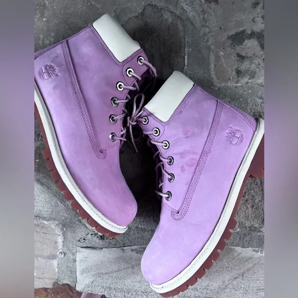 NWOT Timberland Girls Nellie Boot Pink Nubuck Size 6 (girls) EU 39