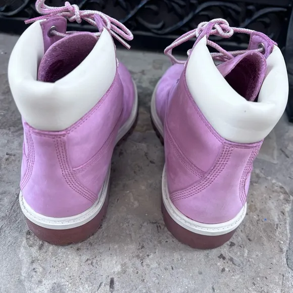 NWOT Timberland Girls Nellie Boot Pink Nubuck Size 6 (girls) EU 39