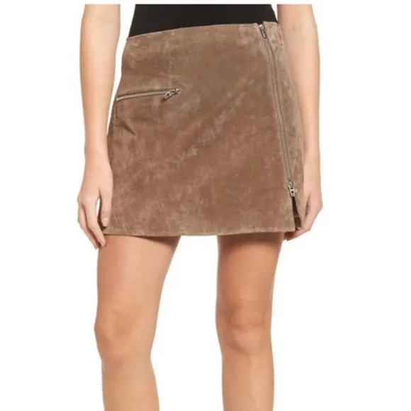 NWT BLANK NYC faux suede mini skirt