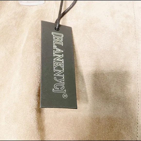 NWT BLANK NYC faux suede mini skirt