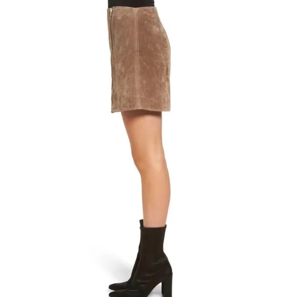NWT BLANK NYC faux suede mini skirt