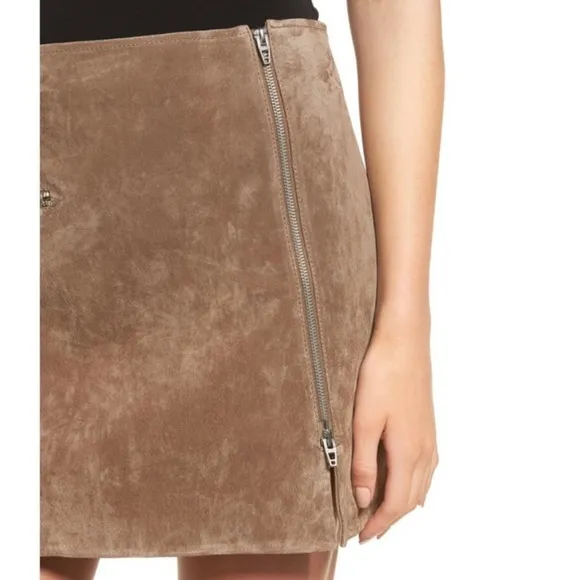 NWT BLANK NYC faux suede mini skirt