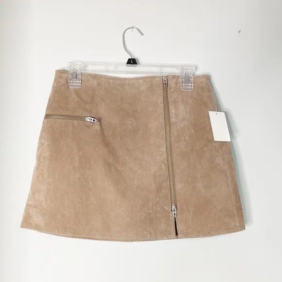 NWT BLANK NYC faux suede mini skirt