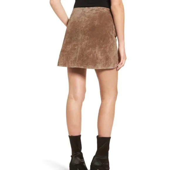 NWT BLANK NYC faux suede mini skirt