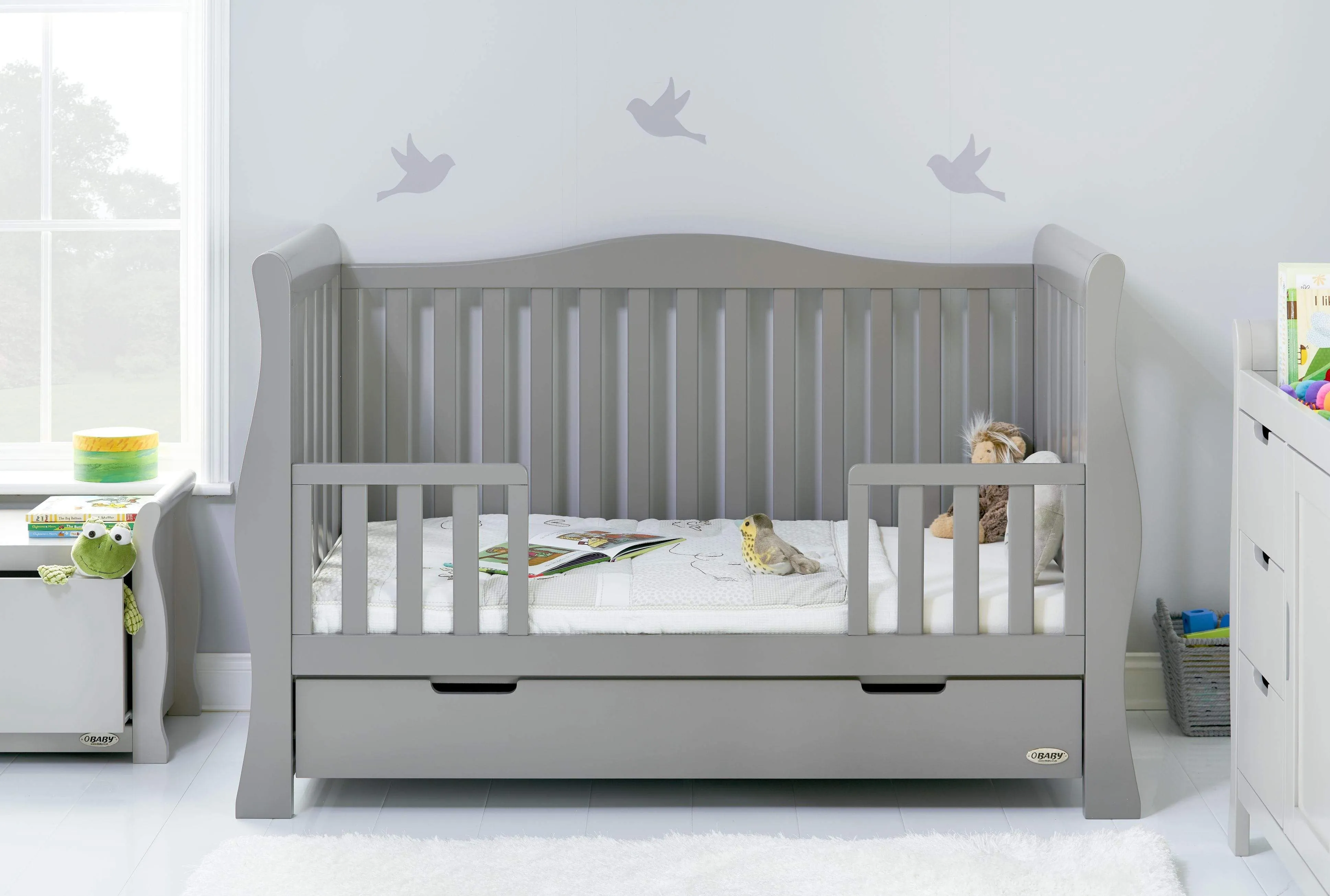 Obaby Stamford Luxe 4 Piece Room Set Warm Grey