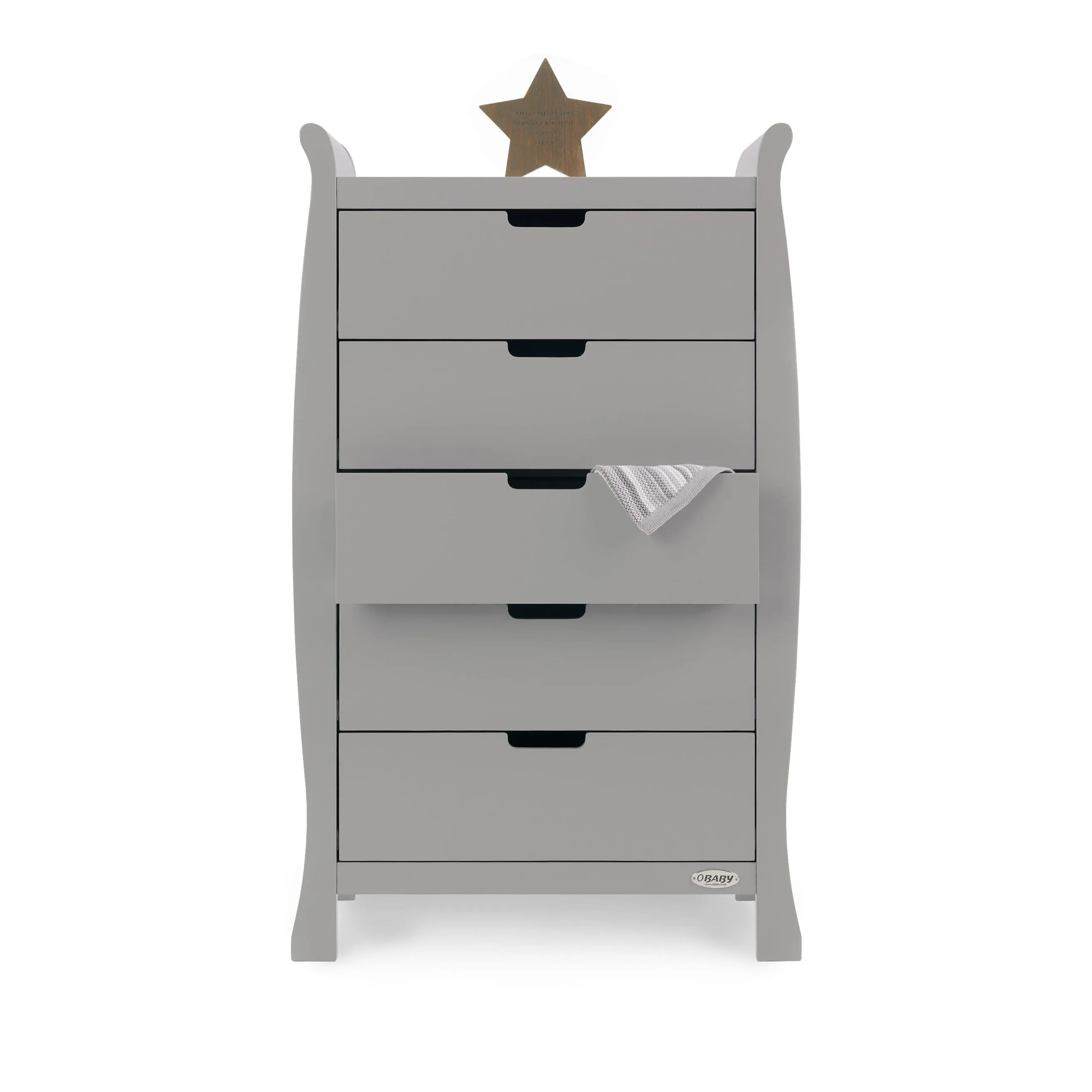 Obaby Stamford Luxe 4 Piece Room Set Warm Grey