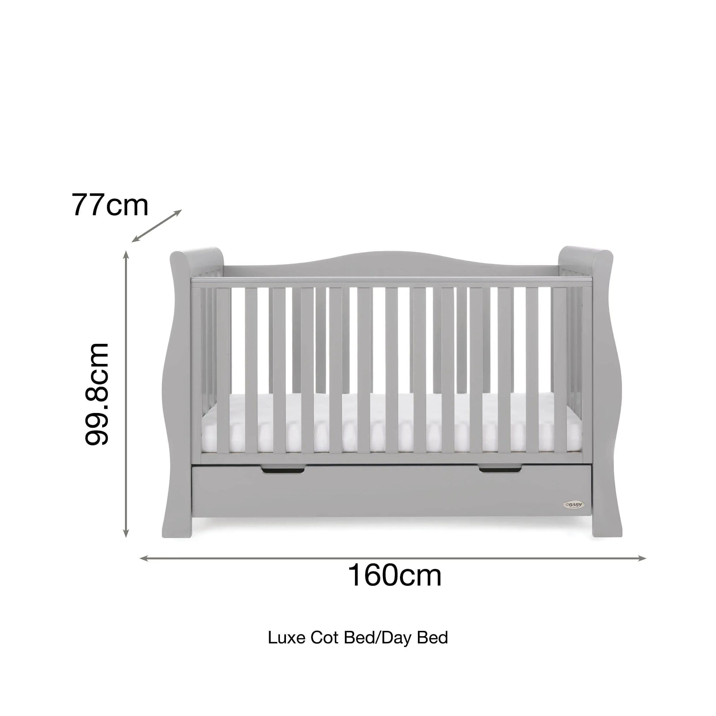 Obaby Stamford Luxe 4 Piece Room Set Warm Grey