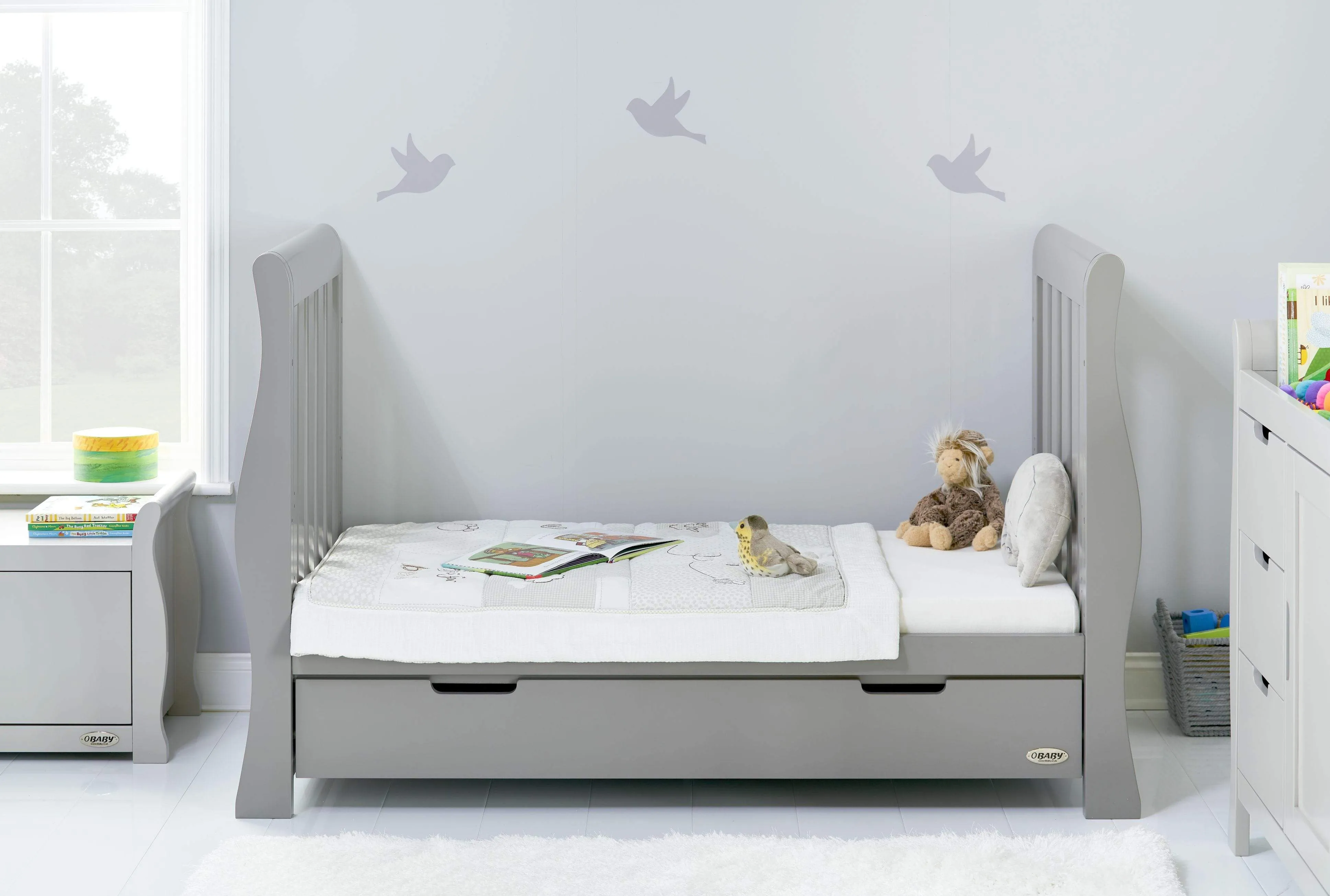 Obaby Stamford Luxe 4 Piece Room Set Warm Grey