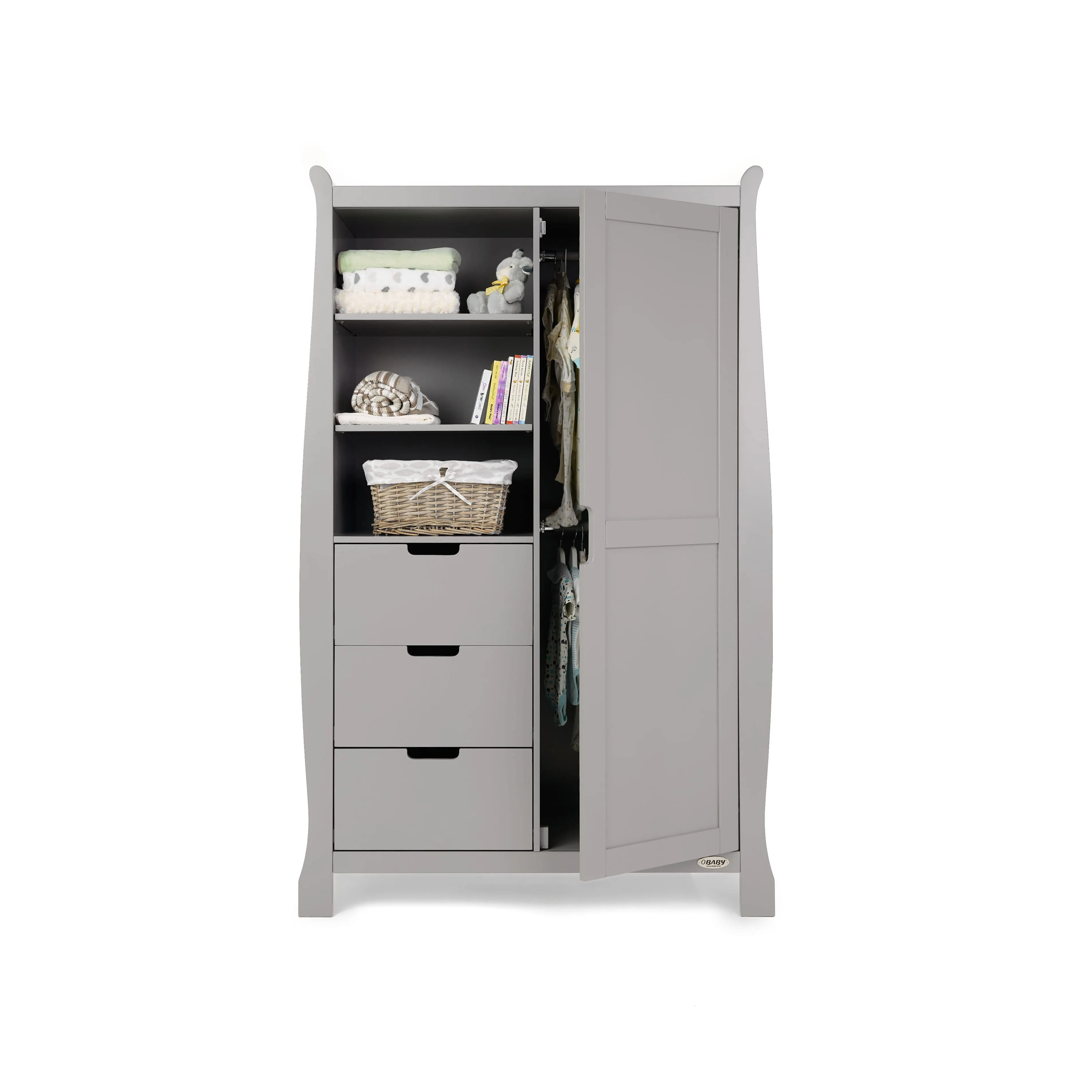 Obaby Stamford Luxe 4 Piece Room Set Warm Grey